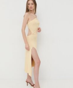 Rochie culoarea alb For Love & Lemons mini evazata