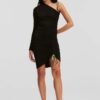 Rochie culoarea negru Karl Lagerfeld mini mulata