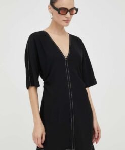 Rochie culoarea negru Day Birger et Mikkelsen mini evazata