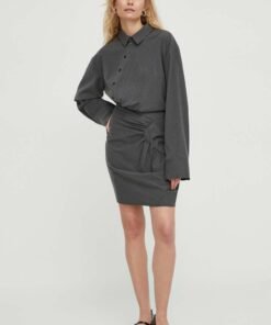 Rochie culoarea galben Herskind maxi drepta