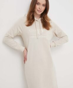 Rochie culoarea albastru marin Gant mini drepta 4200288