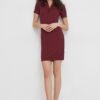 Rochie culoarea bordo Lacoste mini drepta