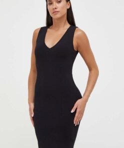 Rochie culoarea negru Morgan mini mulata