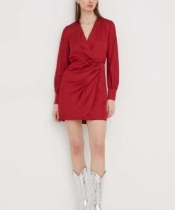 Rochie culoarea bordo Abercrombie & Fitch mini evazata