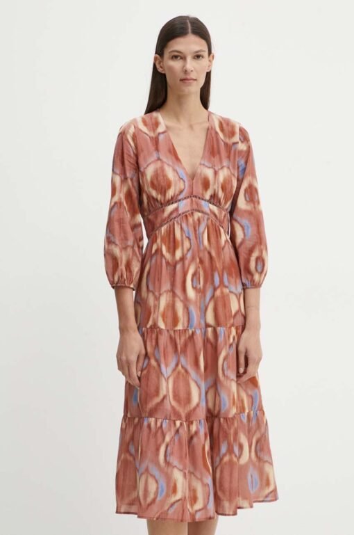 Rochie din amestec de matase maxi BA&SH evazata