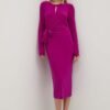 Rochie culoarea verde Joseph Ribkoff mini evazata 242914