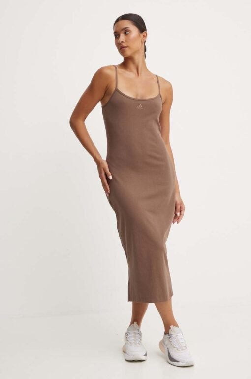 Rochie sport culoarea violet adidas Performance mini drepta IM9123