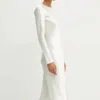 Rochie culoarea albastru marin Max Mara Leisure mini oversize 2426326017600