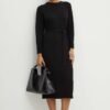 Rochie din lana culoarea alb Max Mara Leisure midi drepta 2426326028600