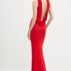 Rochie culoarea rosu Elisabetta Franchi maxi evazata AB71747E2