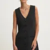 Rochie culoarea negru Abercrombie & Fitch mini evazata