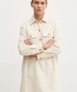 Rochie jeans robe mia culoarea albastru marin A.P.C. mini drepta COGZV.F05878