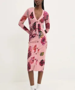 Rochie MARBELLA LACROIX culoarea negru Desigual mini mulata 24SWVW75