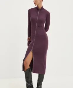 Rochie culoarea roz Karl Lagerfeld Jeans mini mulata