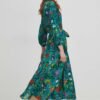 Rochie culoarea verde Medicine midi evazata
