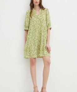 Rochie culoarea verde Medicine mini oversize