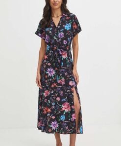 Rochie culoarea negru Medicine maxi evazata