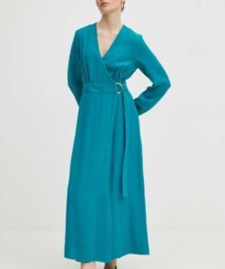 Rochie culoarea verde Medicine midi drepta
