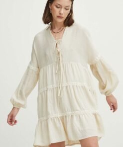 Rochie culoarea bej Medicine mini oversize