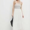 Rochie culoarea bej Medicine midi evazata