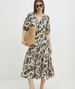Rochie din bumbac mini Medicine drepta