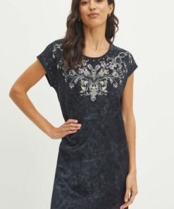 Rochie din bumbac culoarea bej Medicine mini oversize
