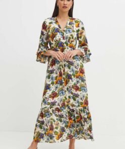 Rochie culoarea bej Medicine maxi evazata
