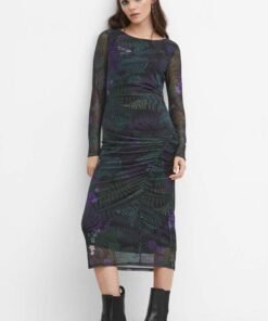 Rochie culoarea negru Medicine midi mulata