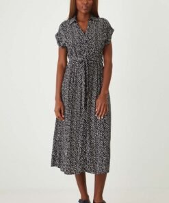 Rochie culoarea negru Medicine midi evazata