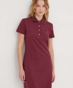 Rochie culoarea bleumarin Lacoste mini model drepta EF5473-001