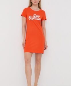 Rochie din bumbac culoarea negru Love Moschino mini evazata