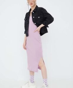 Rochie culoarea roz Champion midi mulata