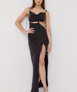 Rochie culoarea galben For Love & Lemons mini evazata