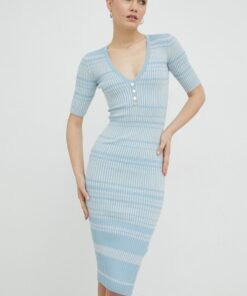 Rochie jeans mini Elisabetta Franchi mulata AJ36S41E2