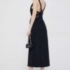 Rochie culoarea negru Emporio Armani maxi evazata 3D2A7J 2JJHZ