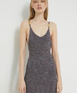 Rochie din bumbac culoarea verde GCDS mini mulata