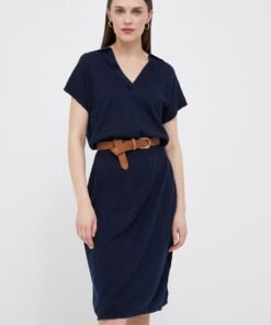Rochie culoarea negru Gant mini drepta 4200760