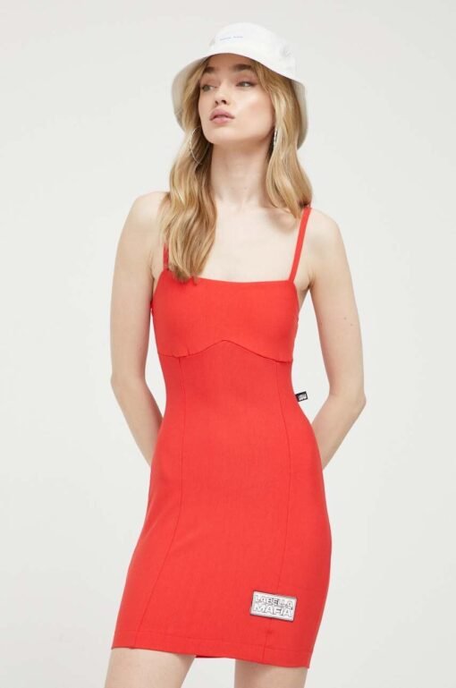 Rochie culoarea negru LaBellaMafia mini mulata