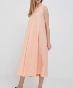 Rochie culoarea verde Deha midi evazata