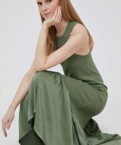 Rochie culoarea roz Deha midi evazata