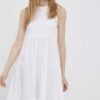 Rochie culoarea alb Deha midi evazata