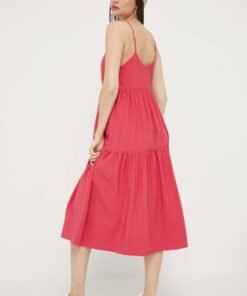 Rochie culoarea roz Abercrombie & Fitch mini evazata