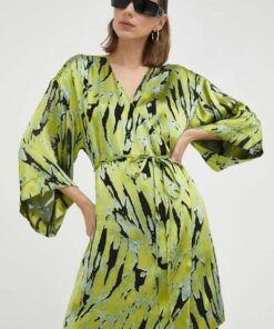 Rochie culoarea verde Gestuz mini mulata