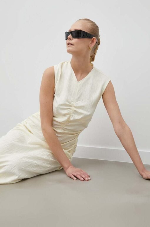 Rochie culoarea bej Day Birger et Mikkelsen mini evazata