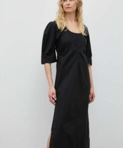 Rochie Delilah - Day Wish culoarea negru Day Birger et Mikkelsen midi mulata DAY65243227