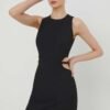 Rochie culoarea negru HUGO mini mulata 50508635