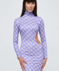 Rochie culoarea roz Elisabetta Franchi mini mulata