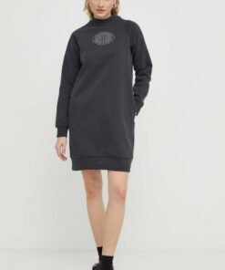 Rochie culoarea gri G-Star Raw mini evazata D24624-C106