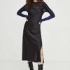 Rochie culoarea negru G-Star Raw midi evazata