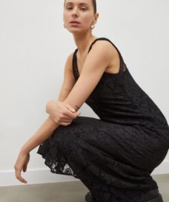 Rochie culoarea negru Day Birger et Mikkelsen midi drepta